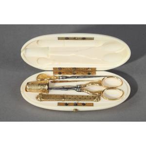 Gold Sewing Kit, Maison Aucoc Paris