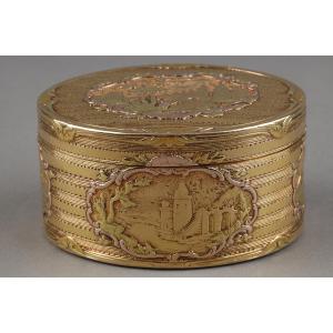 Louis XV Gold Snuffbox, Master Goldsmith Dominique François Poitreau