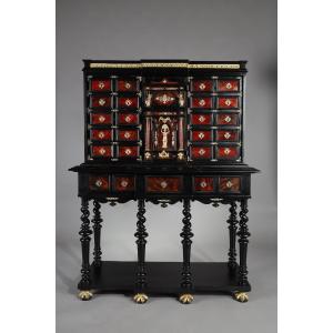 A Freestanding Cabinet In The Style Of 17th-century Flemish Cabinets