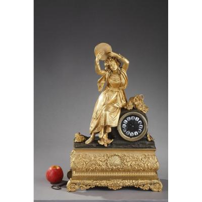 Clock Esmeralda Or Dancer With A Tambourine