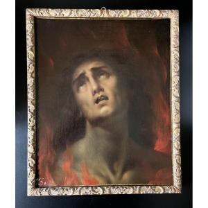 Portrait Of The Damned After Francisco Ribalta, Spanish School Of The 19th Century