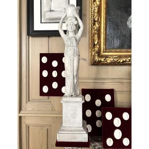 Plaster Statue Of A Winged Victory XIXème