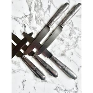 Puiforcat Regency Silver-plated Table Knives 