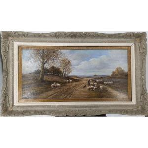 Shepherd And His Sheep (circa 1890) (photo