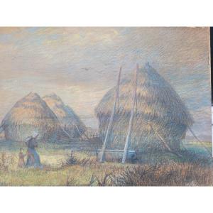 Pierre Gusman Historien D Art Pastel Meules De Foin