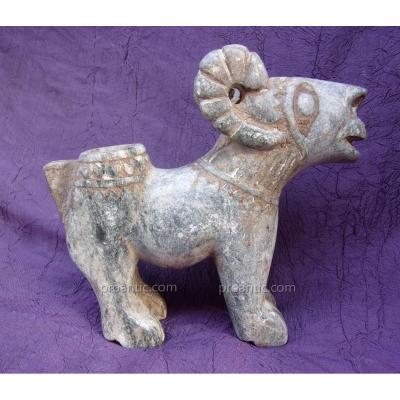 Mouflon en serpentine pièce antique