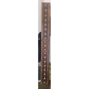 Large Wooden Frieze Decorated With Angels And Foliage
