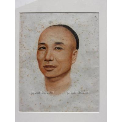 Chinese Man Portrait Drawing
