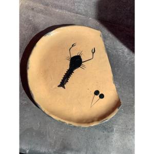 Charlotte Dualé Pottery Plate Ceramic