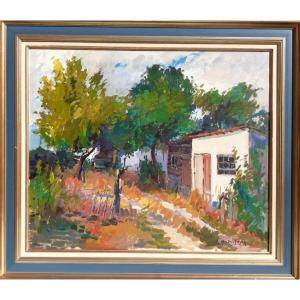 André Jean Oil On Canvas Piraillan 