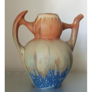 Stoneware Pitcher Signed Gilbert Méténier 