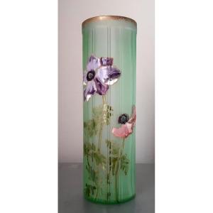 François Théodore Legras Cylindrical Vase 