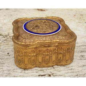 Louis XVI Style Pompon And Enamel Jewelry Box