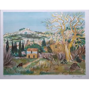 Yves Brayer (1907-1990) Les Baux De Provence 1976