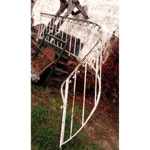 Art Nouveau Wrought Iron Stair Railing