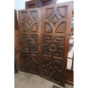  18th Century Carved Doors In Larch