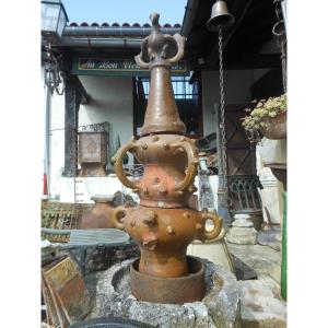 Rare Ridge Caps From Su Ouest, Ridge Caps In Glazed Terracotta