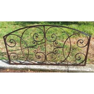 Large Regence Style Wrought Iron Transom