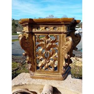 Small Altarpiece 18 Eme Golden Wood XVIII Eme