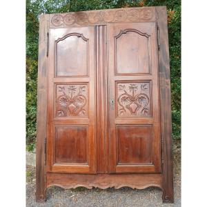 Country-style Cherry Wood Cupboard