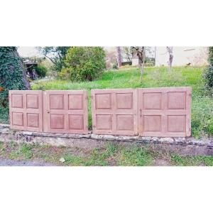 Suite De 4 Portes 18 Eme En Meriser Pour Placards