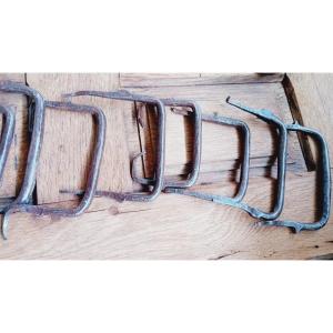22 Shutter Handles Or Thumb Latches, In 18th Century Wrought Iron