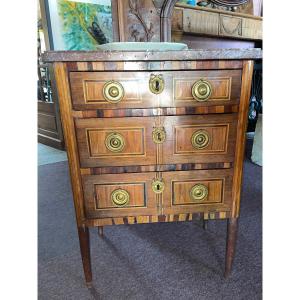 Charming 18th Century Master's Chest Of Drawers - To Be Restored