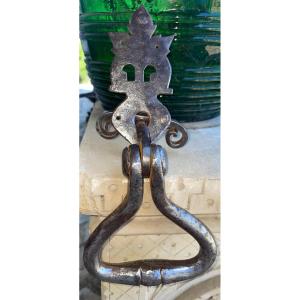 19th Century Wrought Iron Door Knocker