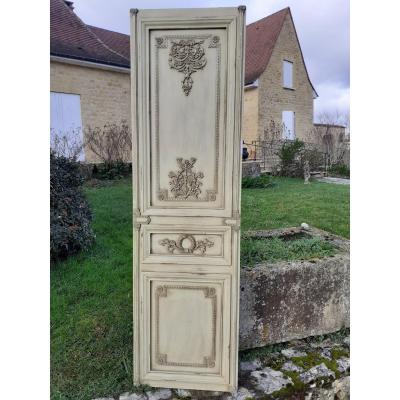 Rare Porte Style Louis XVI Deco 1900, boiserie en hêtre