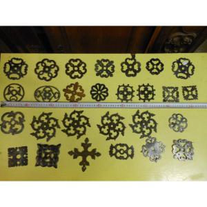 Large Choice Of Rosettes In Wrought Iron, Rosette From The XVIIth To The XIXth