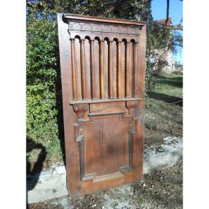 Lovely Sacristy Door In Walnut