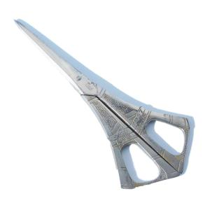 Pair Of Steel Eiffel Tower Linen Scissors Souvenir From The Universal Exhibition Paris 1937