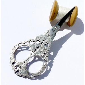 Pair Of Italian Steel Lace Embroidery Scissors Bartolomeo Terzano 19th Century