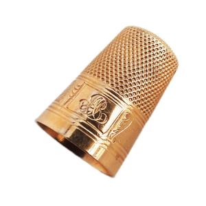 Large Solid Gold Or Rose Gold Thimble, Late 19th/early 20th Century, Sewing Kit