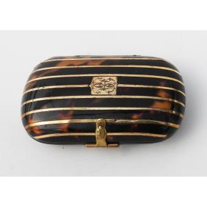Tortoiseshell Silver Vermeil Coin Purse Late 19th Century Napoleon III