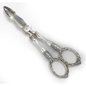 Antique Sugar Tongs 19th Century Napoleon III Silver