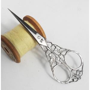 Pair Of Italian Embroidery Scissors Dentelle d'Acier Bartolomeo Terzano 19th Century