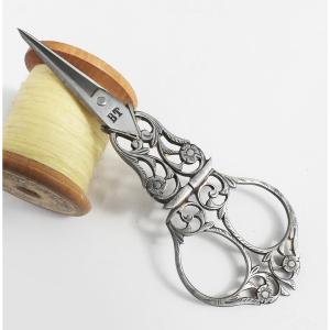 Pair Of Italian Embroidery Scissors Dentelle d'Acier Bartolomeo Terzano 19th Century