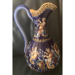 Gien Renaissance-style Ewer