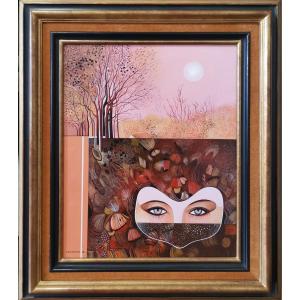 Gilles Coudour (1942), Landscape With Mask (8f)