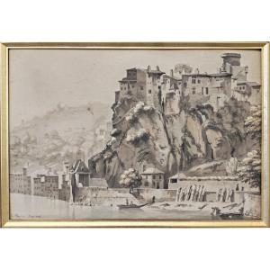 Jean-jacques De Boissieu (1736–1810), The Château De Pierre-scize, Lyon