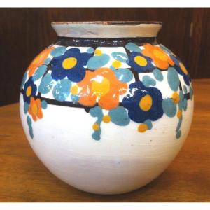 Vase Signed Paul Jacquet, Art Deco Period