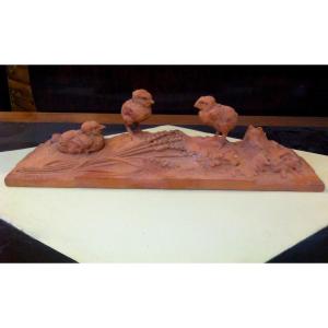 Scène d'Oiseaux Par Marguerite Monot