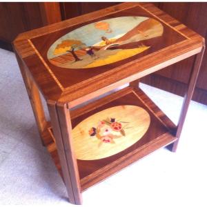 Art Deco Period Marquetry Table