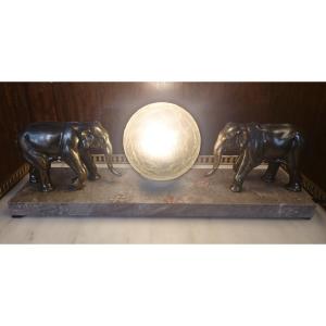 Art Deco Period Elephant Lamp