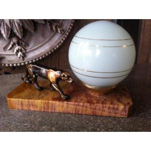Art Deco Period Panther Lamp