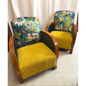Pair Of Art Deco Period Armchairs