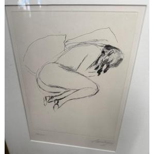 Nude Curled Up By Louis Touchagues