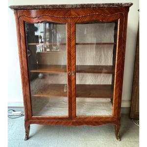 Curved Louis XV Period Display Case 