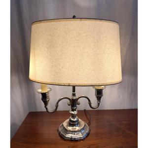 Silver Metal Hot Water Bottle Lamp